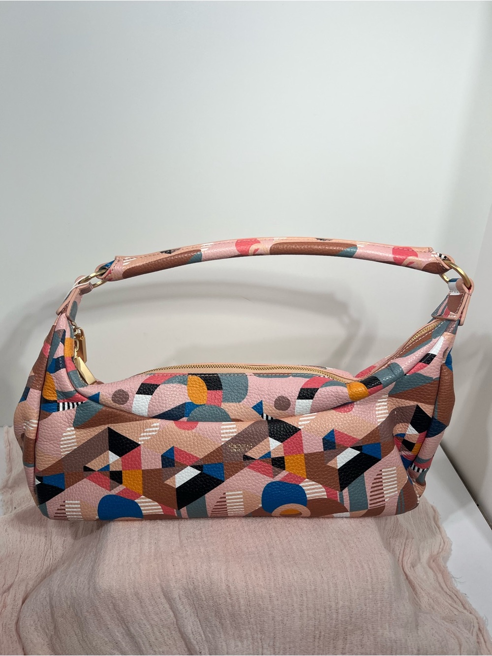 Hammitt Geometric Print Pink Shoulder Bag